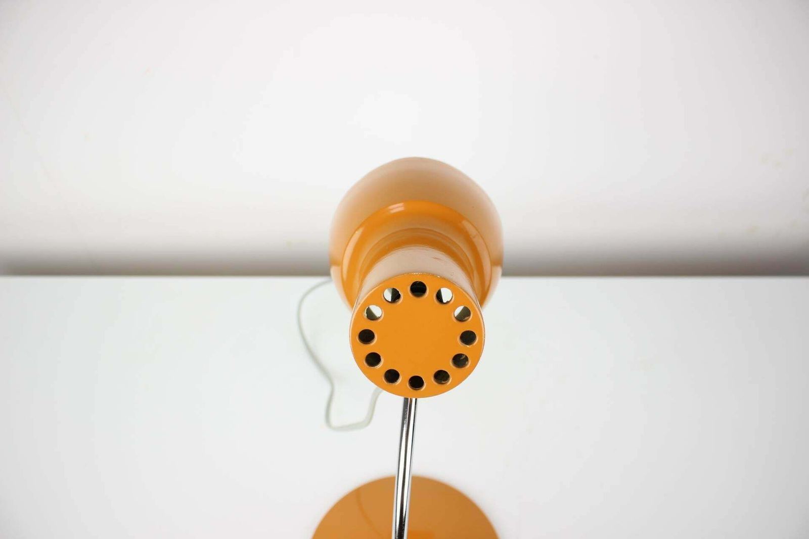 Midcentury Orange Table Lamp/Napako Designed By Josef Hurka, 1970s photo 263.0