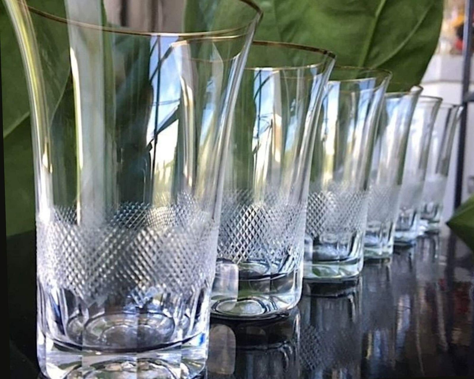 Moser Lloyd Waterglazen | 6 Stuks | Ca. Jaren 1940–1960 photo Woonaccessoires