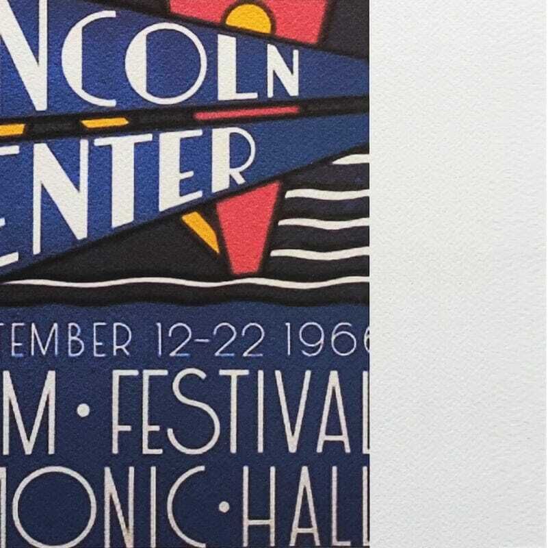 1980s Original Stunning Roy Lichtenstein "Lincoln Center" Limited Edition Lithograph photo vinterior