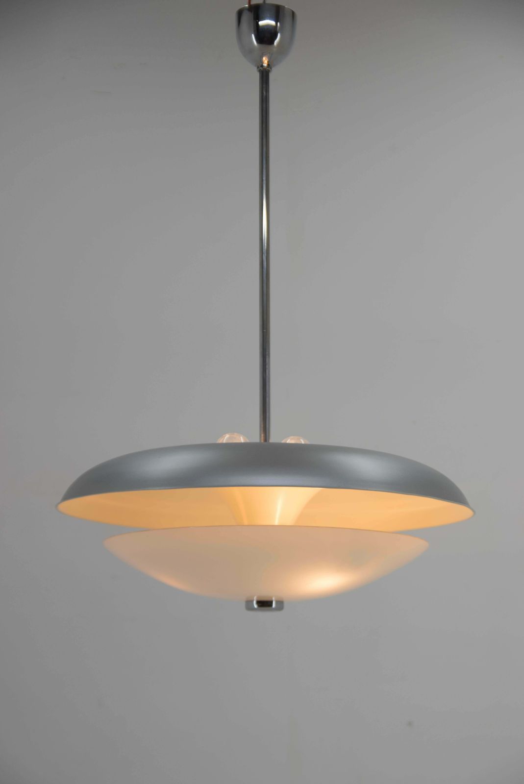 Bauhaus Chandelier By Ias, 1930s, Restored photo buy