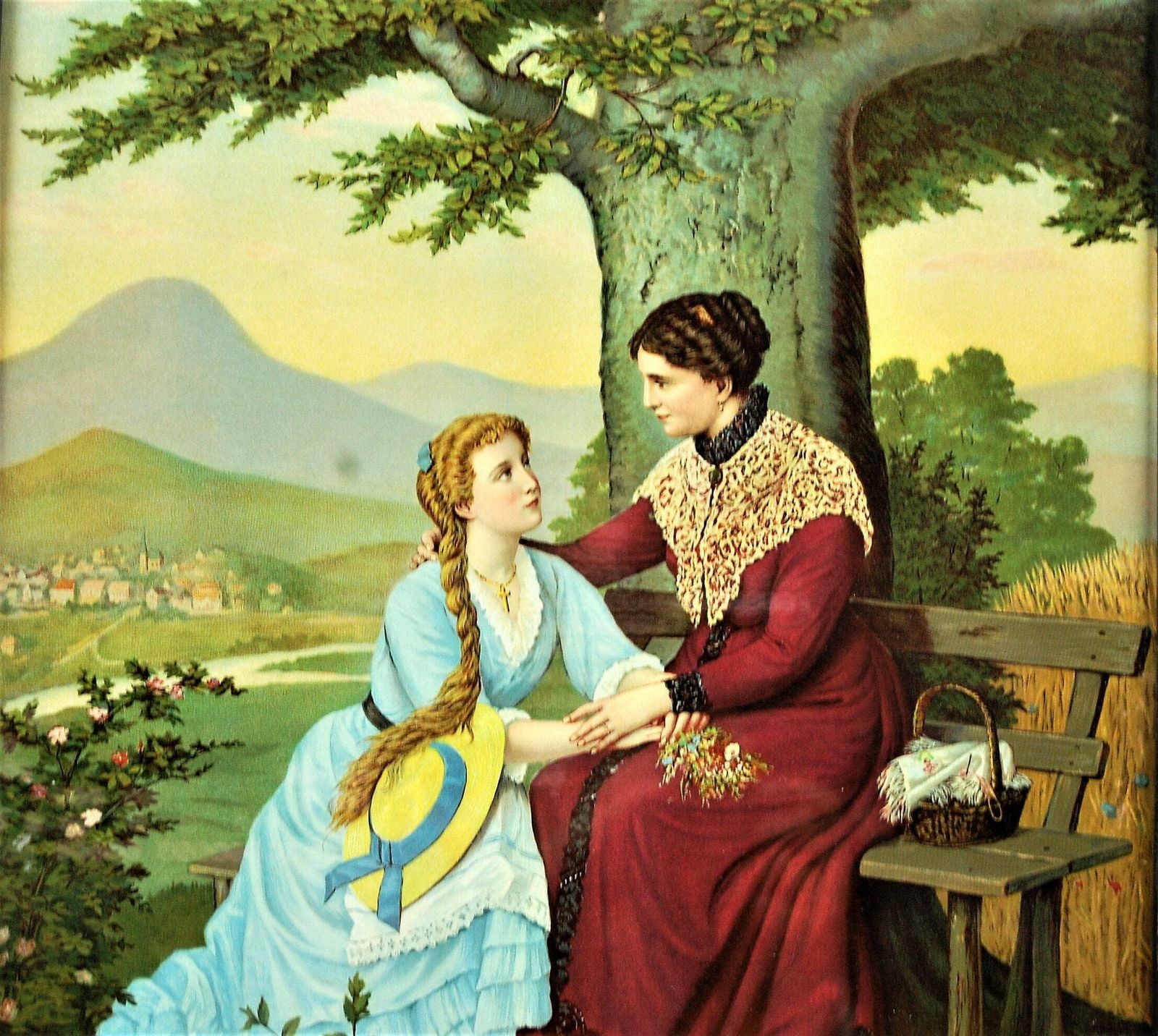If You Still Have A Mother, Thank God And Be Satisfied. Beautiful Lithograph photo furniture