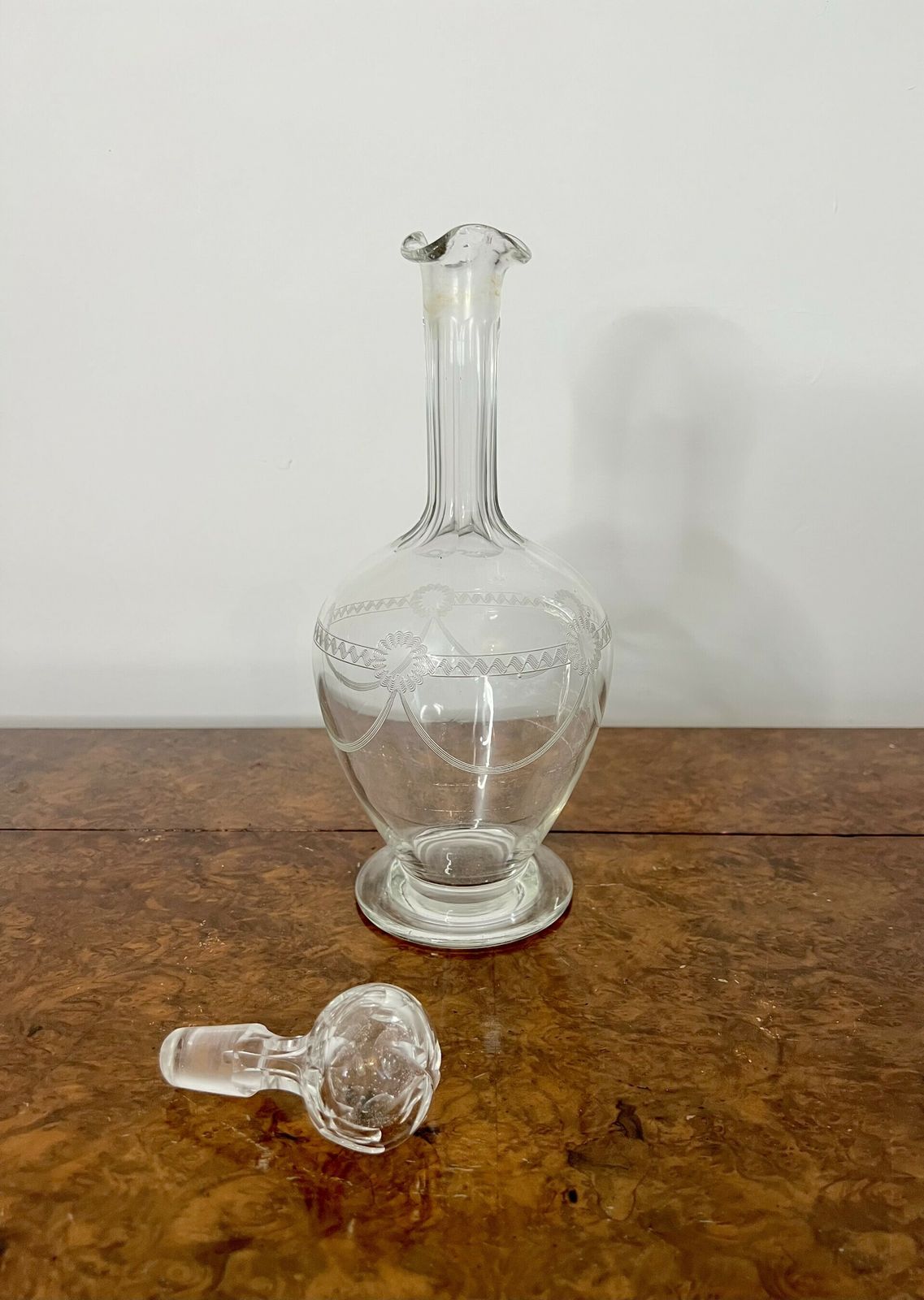 Fine Quality Victorian Glass Decanter photo furniture