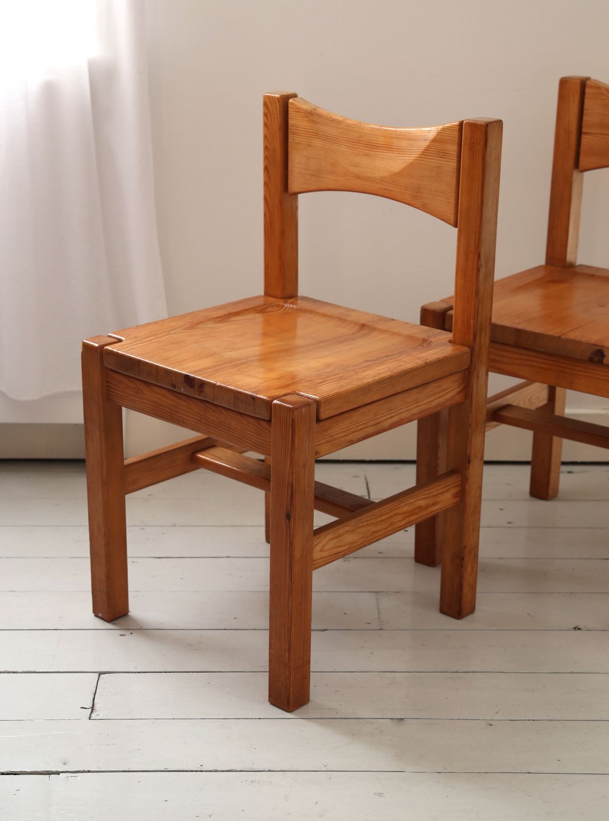 Pair Of Vintage Brutalist Pine Hongisto Chairs By Ilmari Tapiovaara 1960s photo furniture