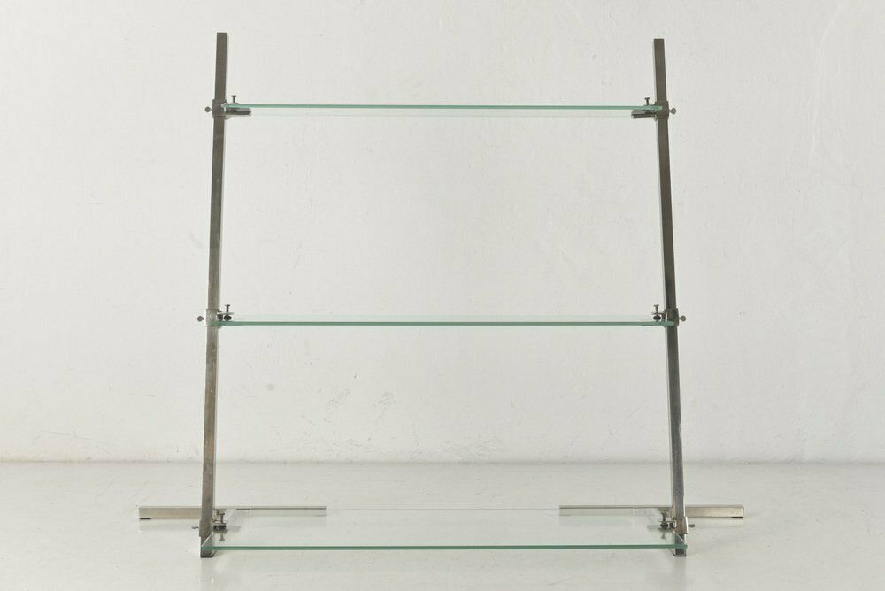 German Decoration Shelf In Steel Tube And Glass, 1930 photo vintage