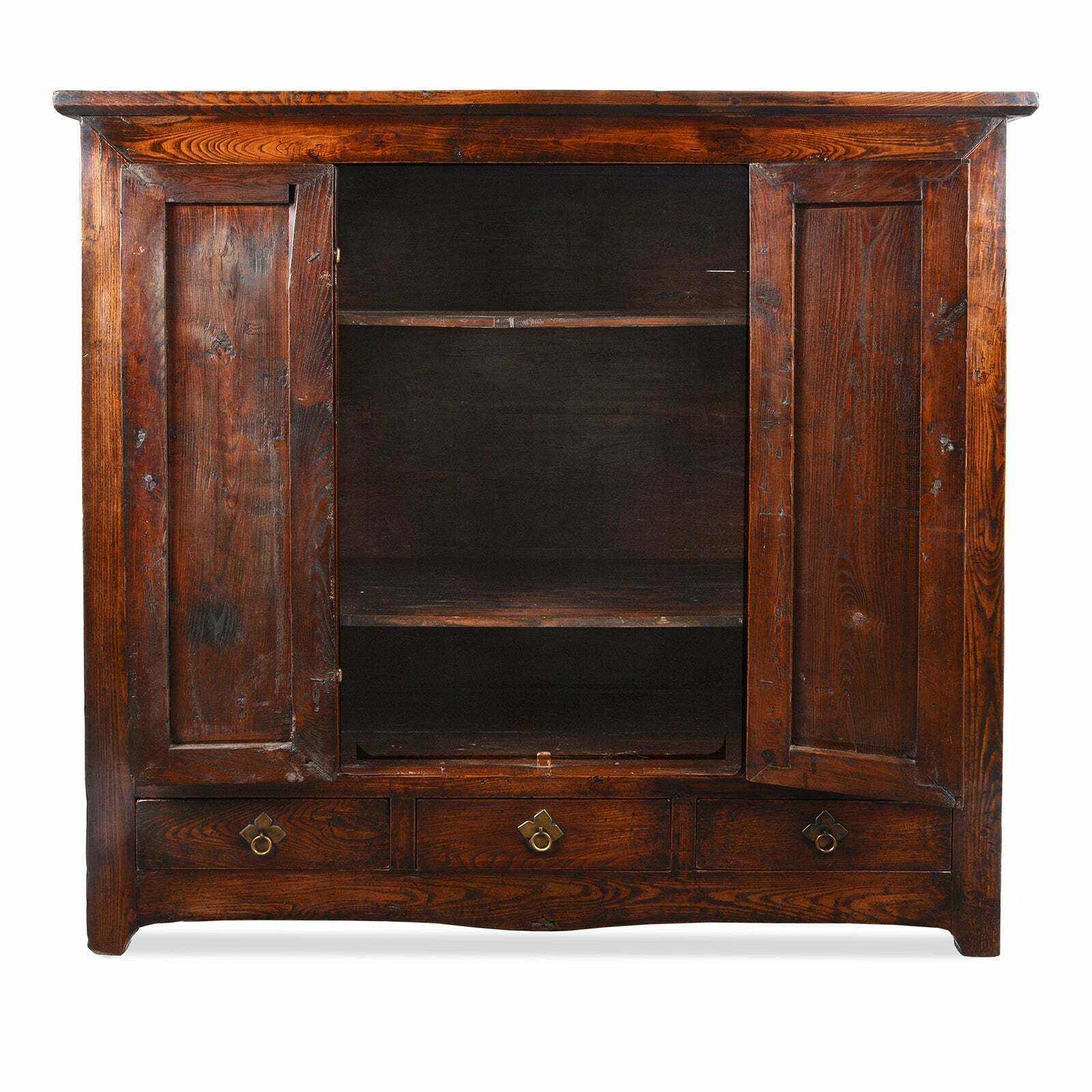 Chinese Walnut Wardrobe From Gansu, 19th Century photo 2035.0