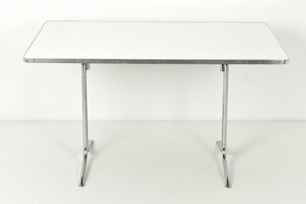 photo for sale German Dining Table In Steel Tube From Mauser Werke Waldeck, 1950s