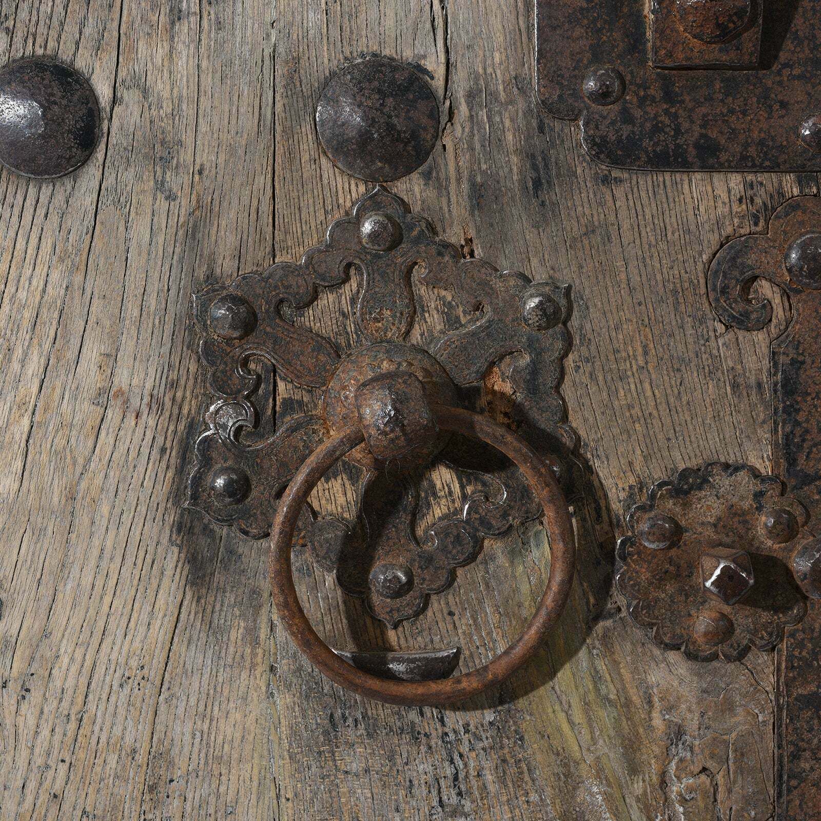 Chinese Bleached Elm Doors From Shanxi, 19th Century photo 2530.0