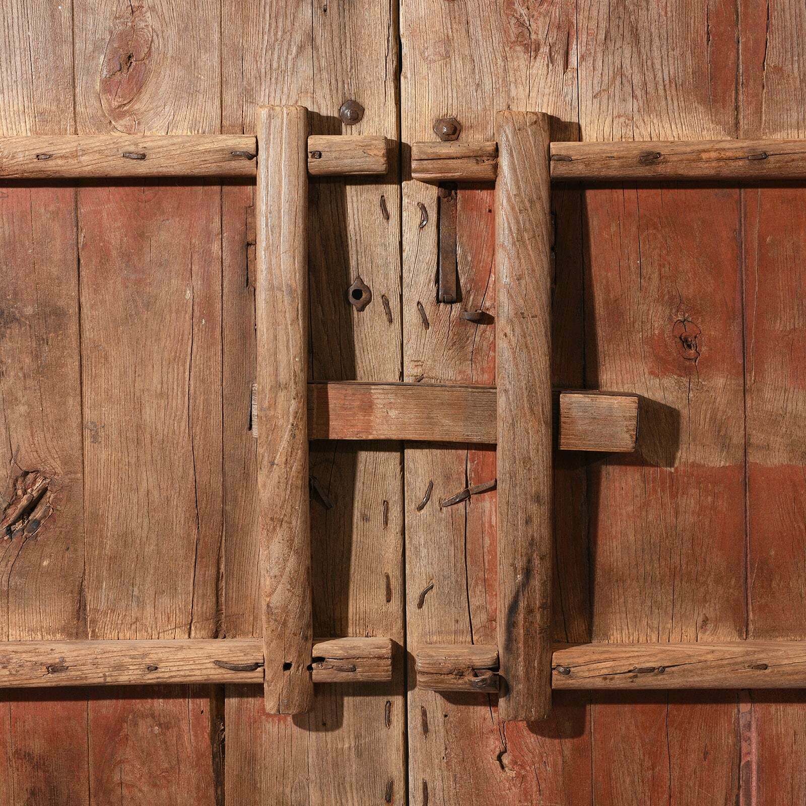 Chinese Bleached Elm Doors From Shanxi, 19th Century photo buy