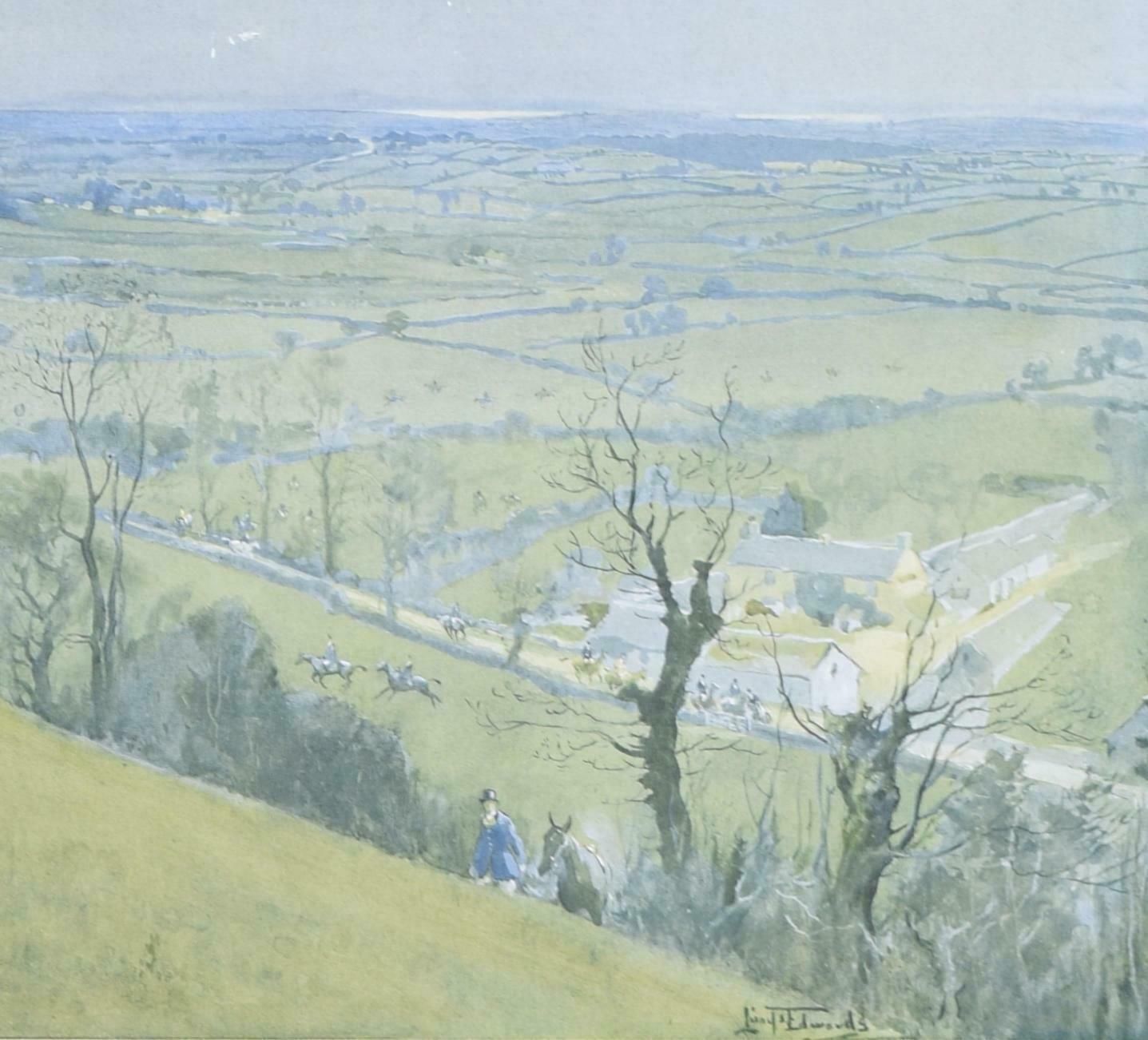 Lionel Edwards The Beaufort Hunt Above The Sodbury Vale Hunting Print By Lionel Edwards photo Art