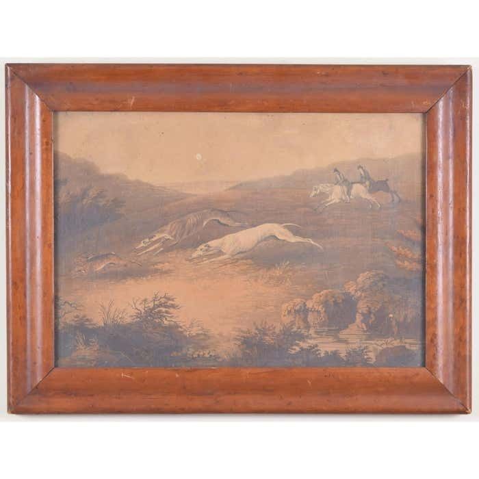 Hare Coursing 19th Century Print After Dean Wolstenhome The Elder photo 250.0