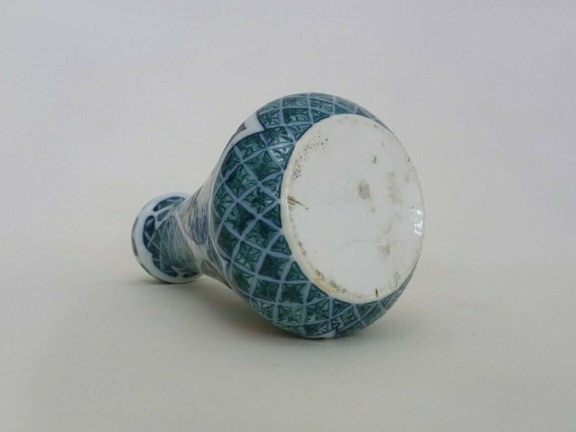 Rare Art Nouveau Vase Signed H Gillieron Floral Decoration In Earthenware. photo vintage