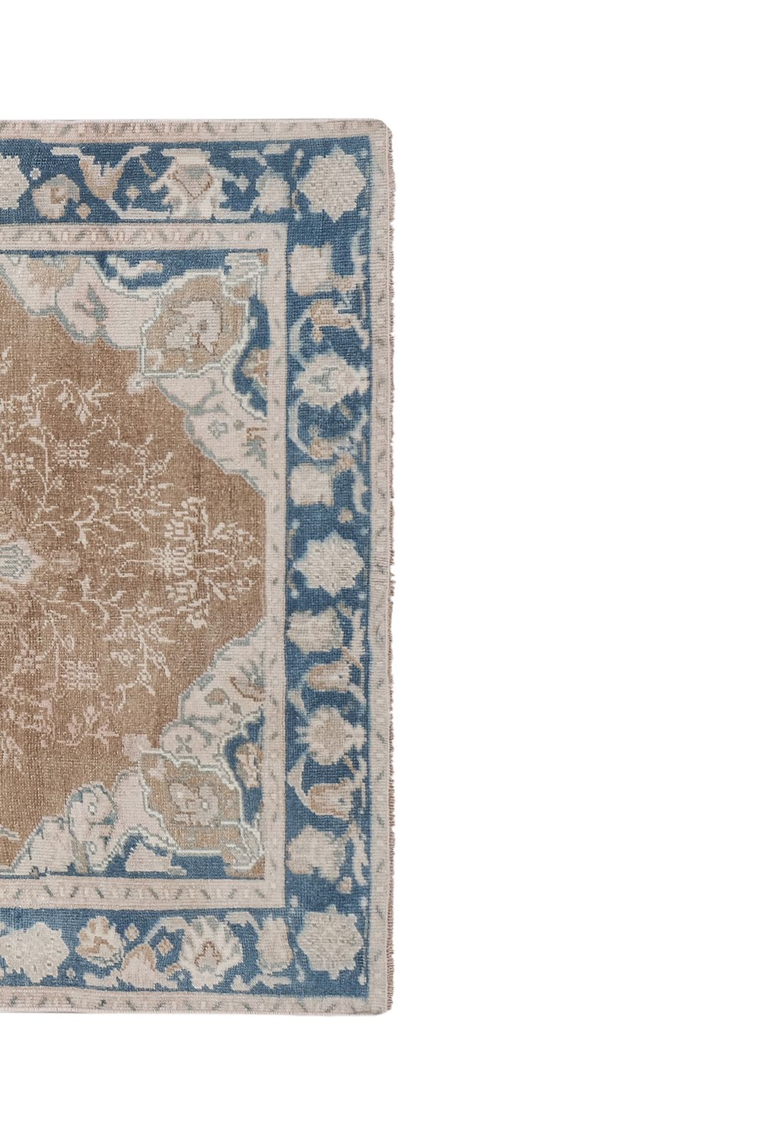 Vintage Tan Wool Anatolian Karapinar Rug 4'9" X 7'11" photo furniture