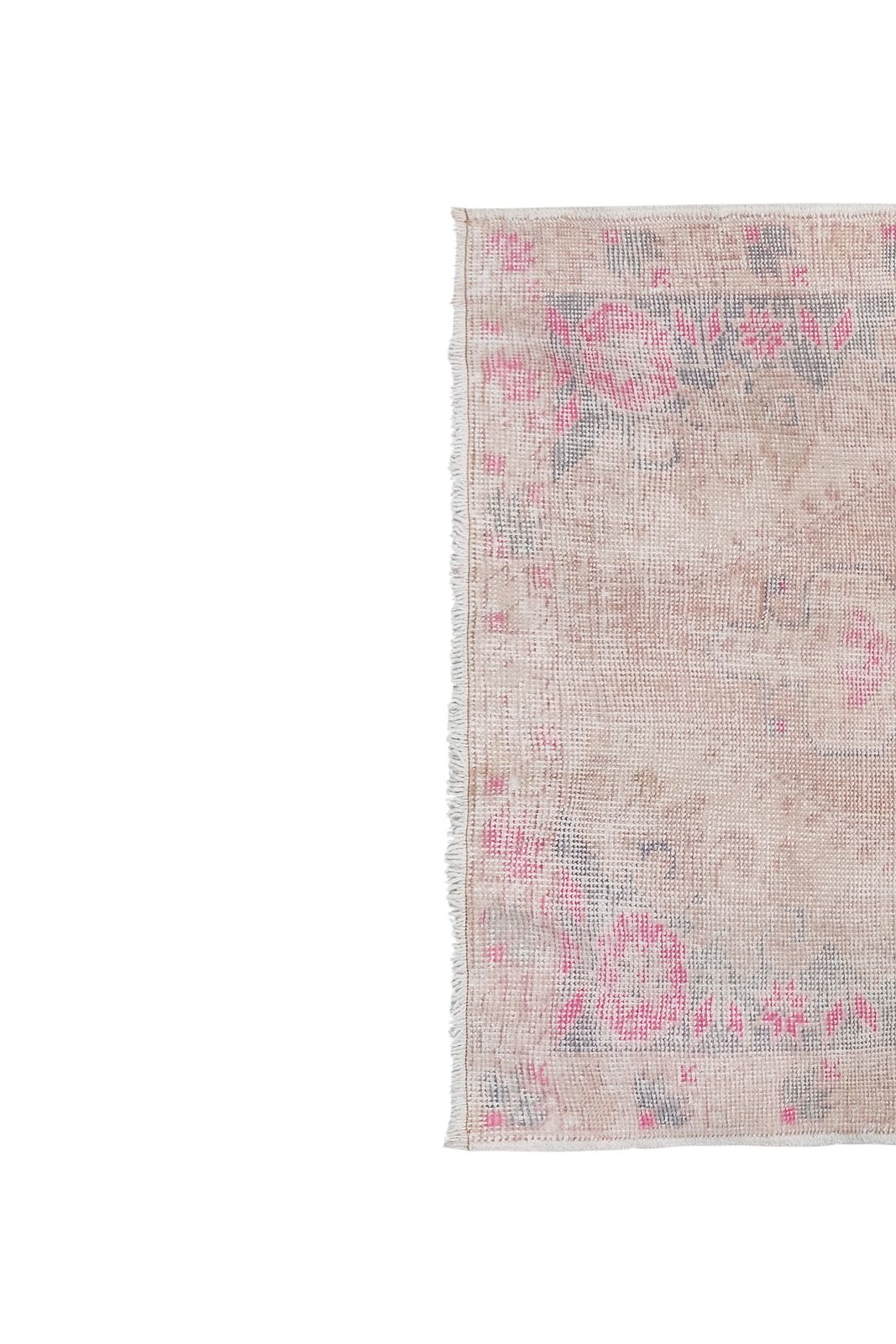 Hand Knotted Faded Turkish Rug 4'3'' X 7'3'' photo for sale