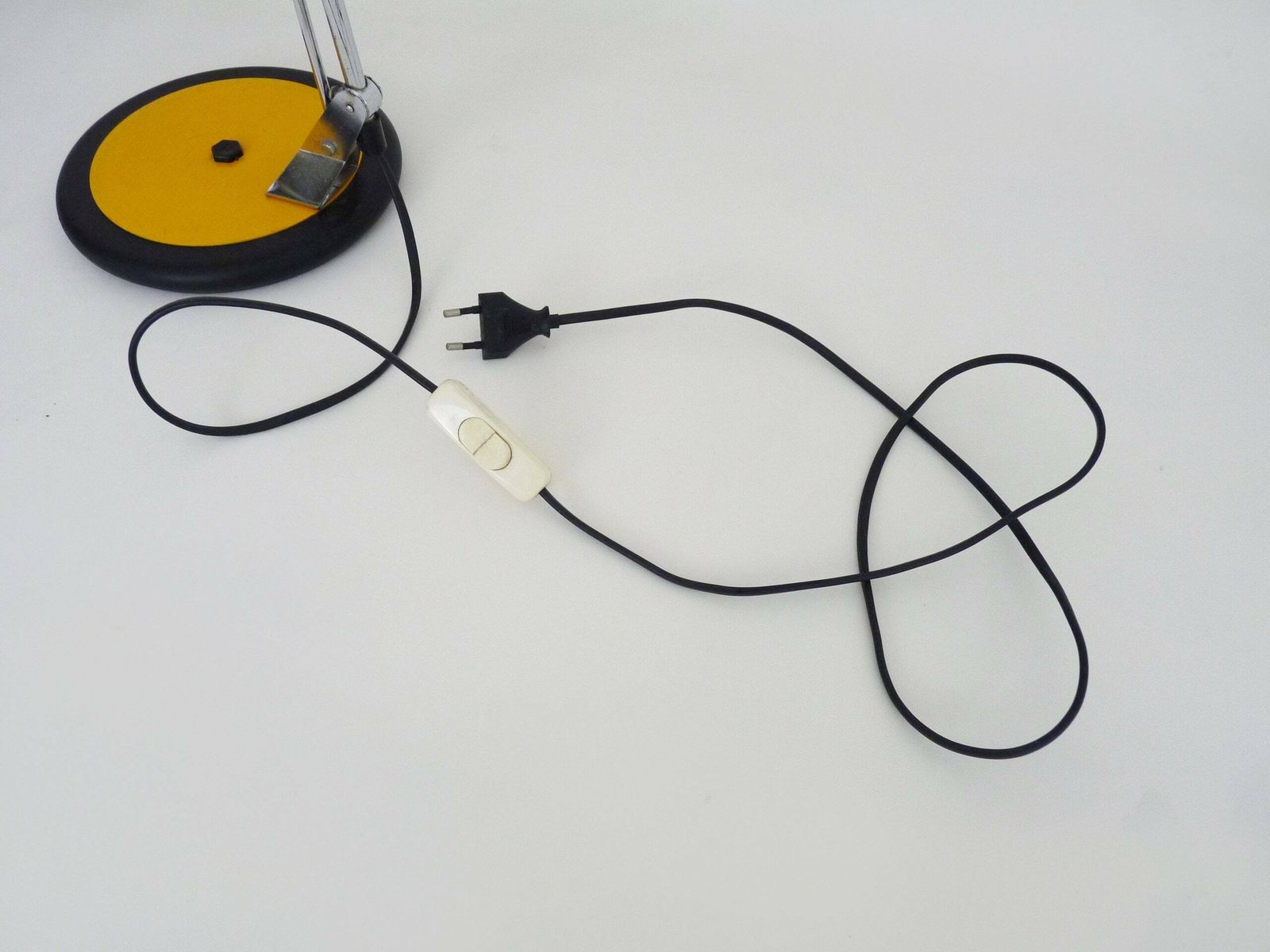 photo for sale Aluminor Yellow Metal Articulated Lamp, 1970s