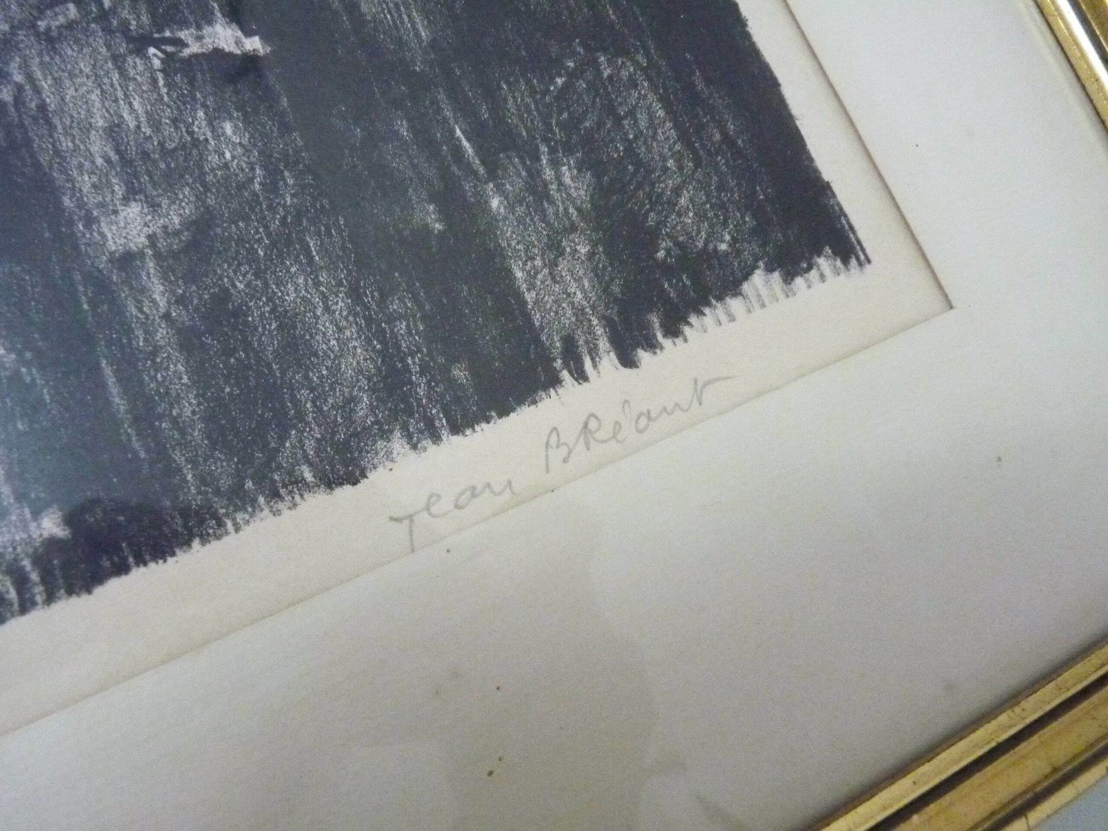 photo furniture Lithographie originale par Jean Bréant, Cathédrale de Rouen, signée et numérotée 198/200. 1922 1984