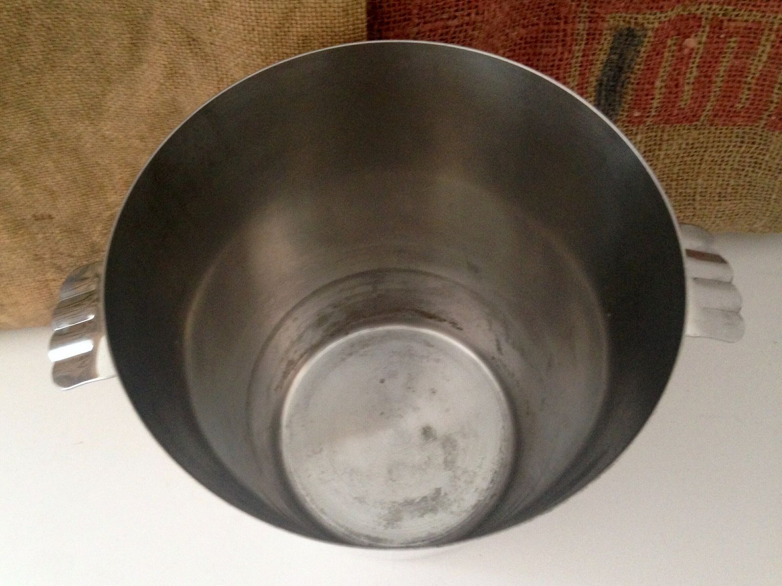 Seau à champagne Letang Remy en acier inoxydable, vers 1970 photo vinterior
