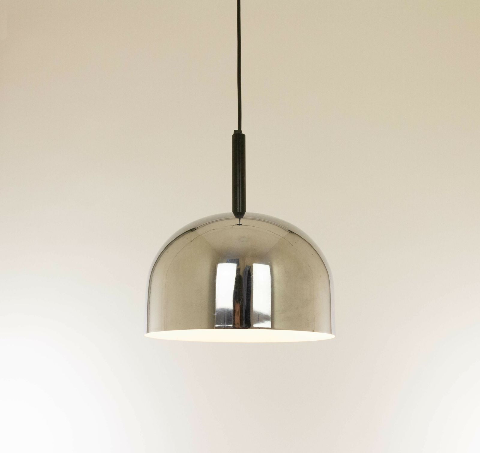 Chrome Pendant By Gae Aulenti And Livio Castiglioni For Stilnovo, 1970s