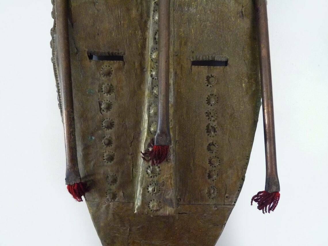 Masque rituel ancien Bambara Marka Sarakole du Mali, art tribal africain photo for sale