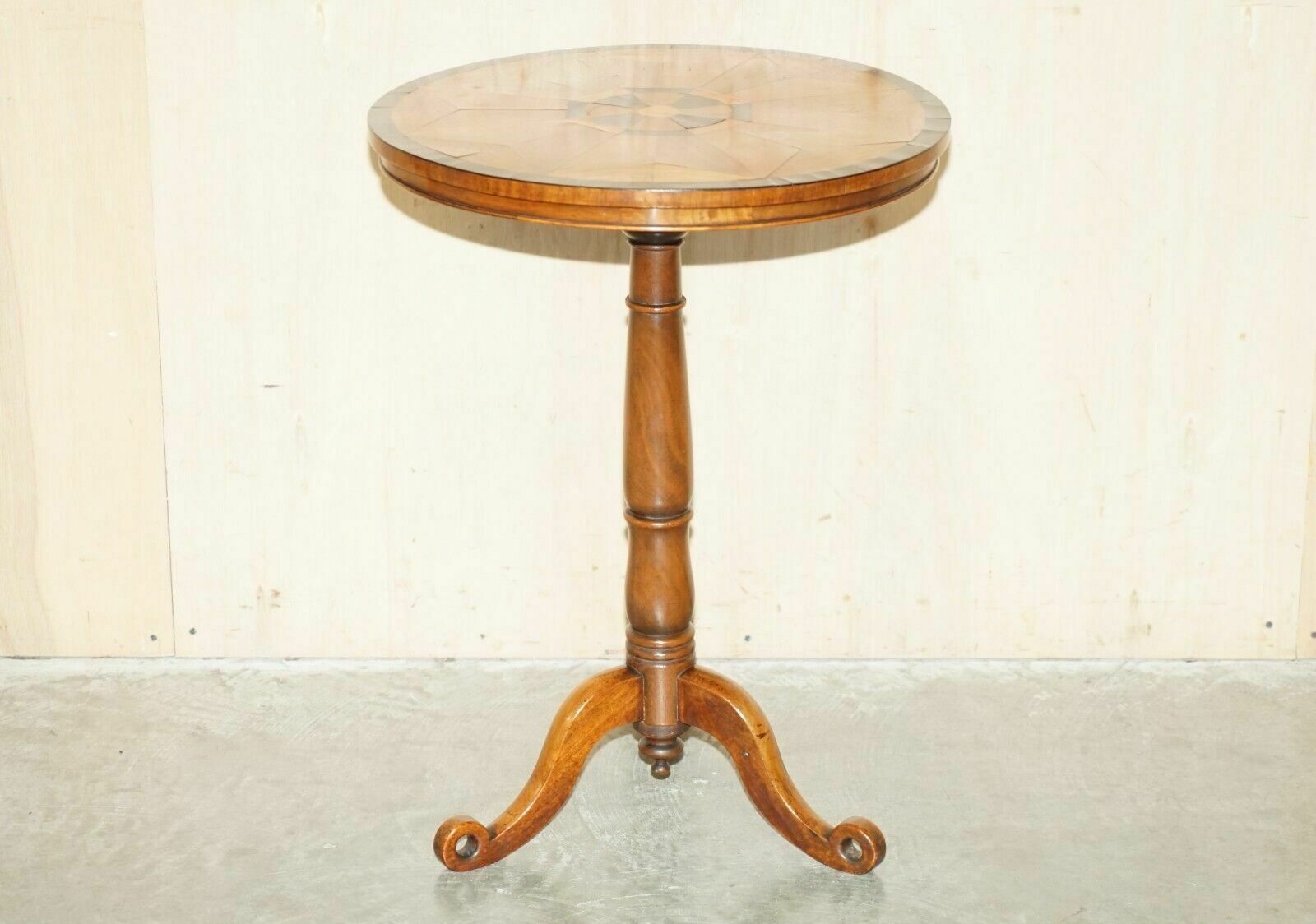 Sublime Fully Restored Circa 1840 Antique Specimaine Wood Occasional Side Table photo furniture