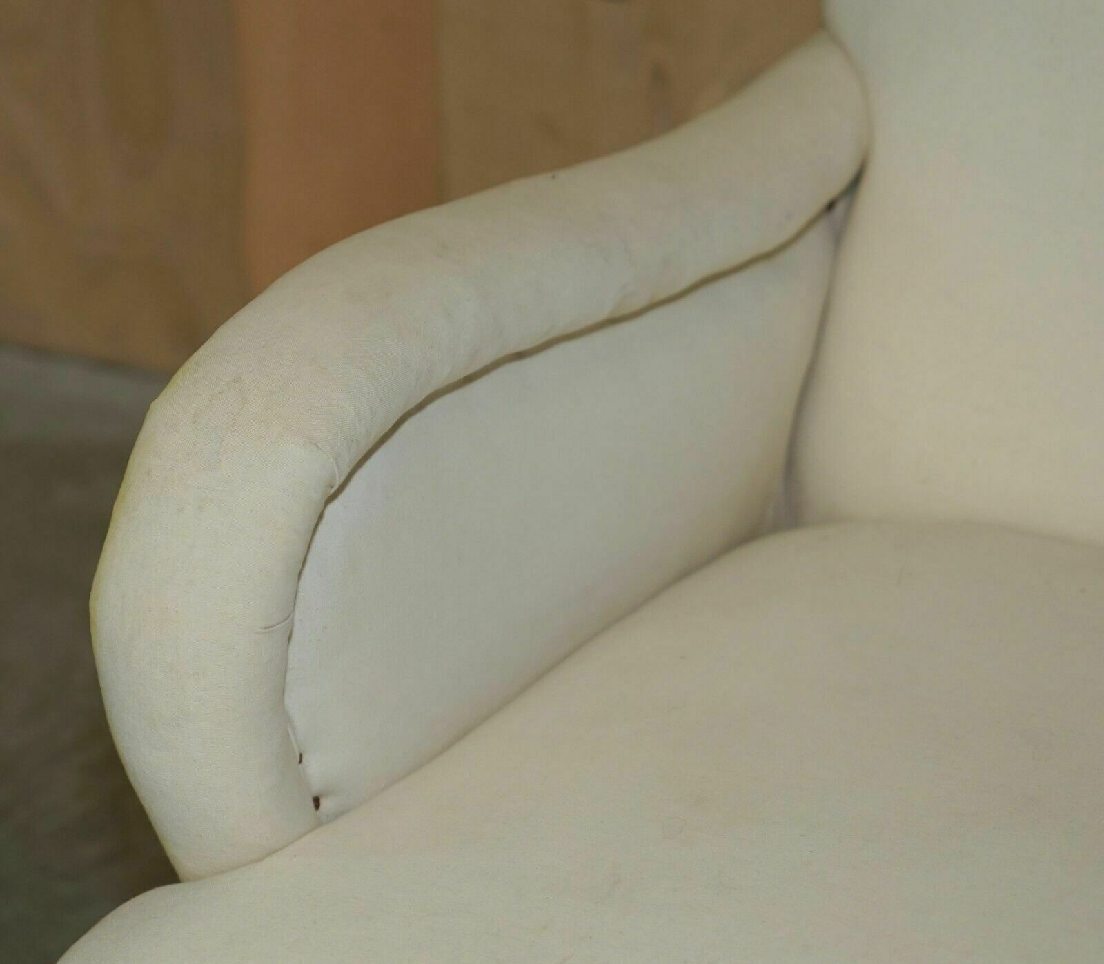 Antique Victorian Howard & Son's Bridgewater Style Armchair Nicely Sculpted Arms photo vinterior