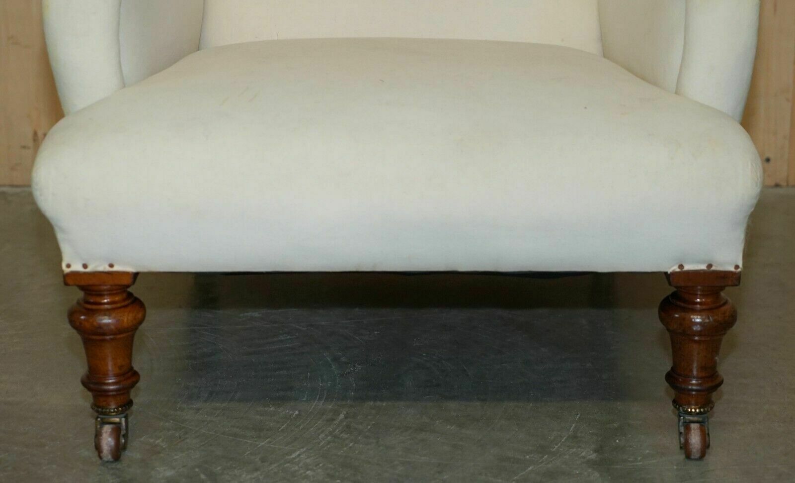 Antique Victorian Howard & Son's Bridgewater Style Armchair Nicely Sculpted Arms photo vintage