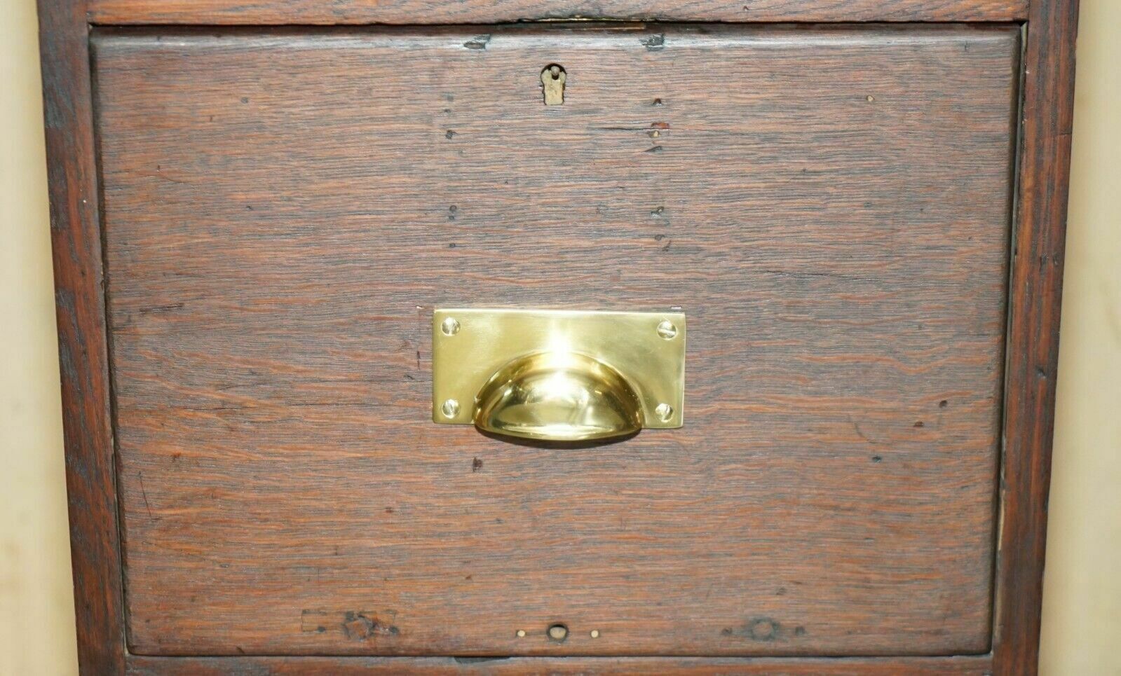 photo furniture Antique Art Deco Circa 1920's Restored English Oak Filing Cabinet New Fittings