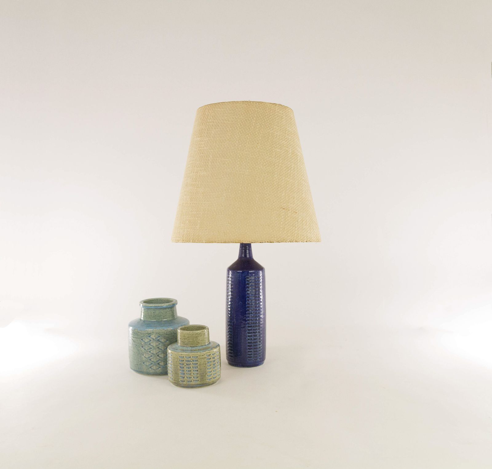 Cobalt Blue Palshus Table Lamp Model Dl/27 By Annelise And Per Linnemann Schmidt, 1960s photo Lighting