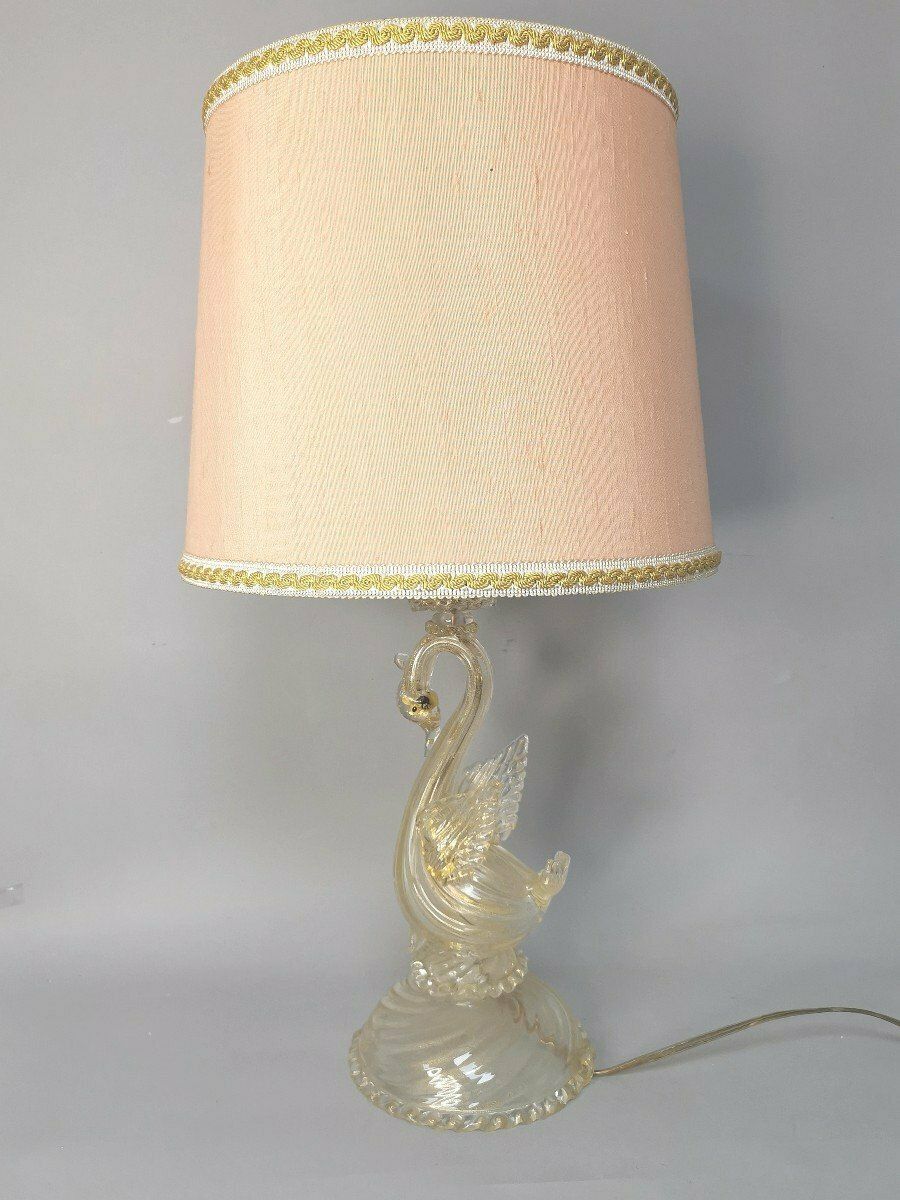 Lampe en verre de Murano, début du XXe siècle