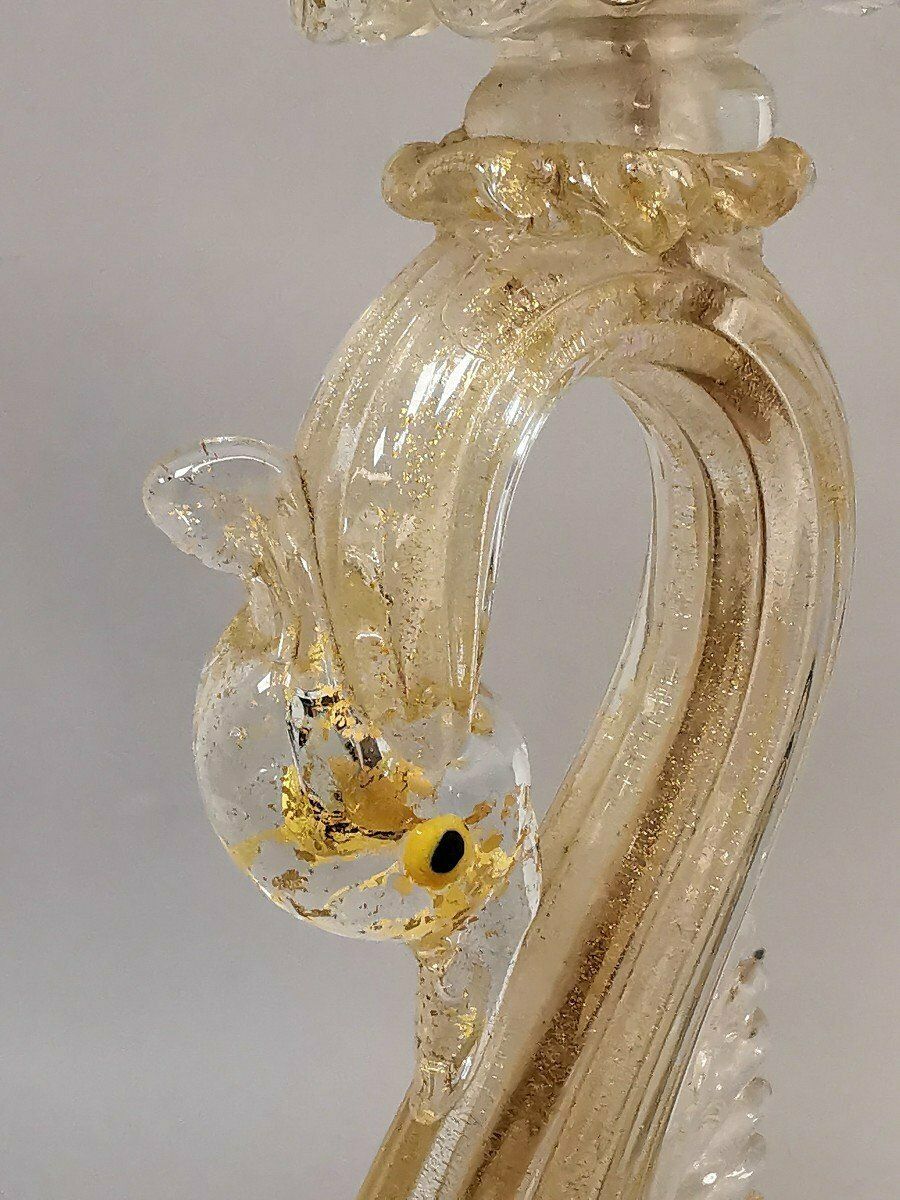 301.0 Lampe en verre de Murano, début du XXe siècle photo