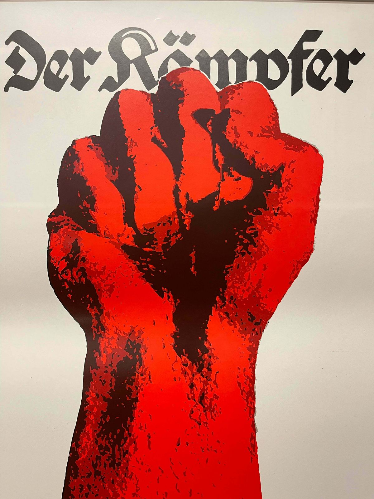 Rare Memorial Of The Fighter Ddr Propaganda Poster 1976 photo for sale
