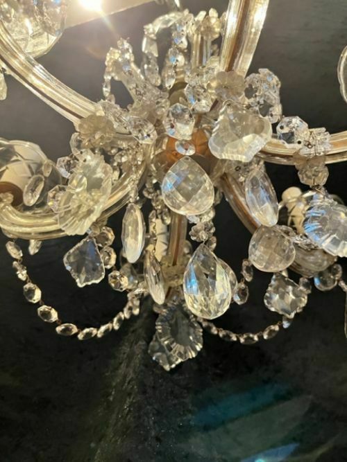 Lighting Six Light Italian Marie Theresa Antique Chandelier photo