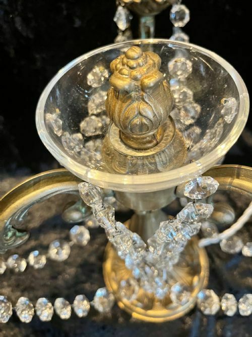A Pair Of Three Light French Antique Lamps photo 750.0