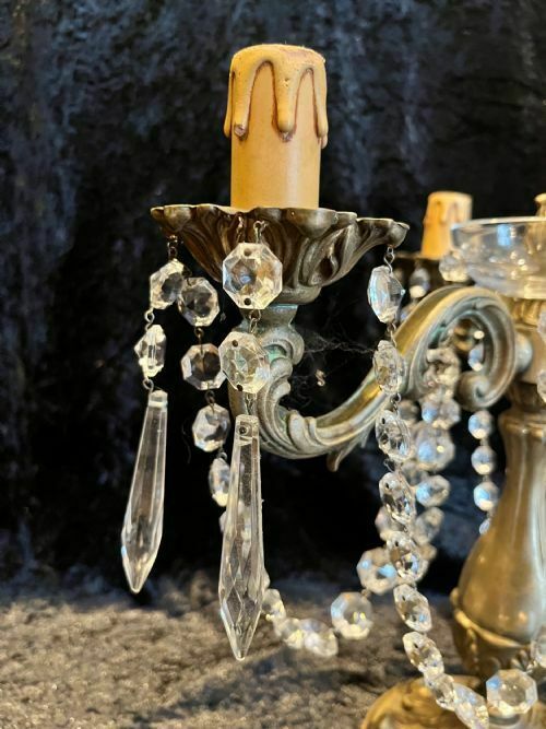 A Pair Of Three Light French Antique Lamps photo buy