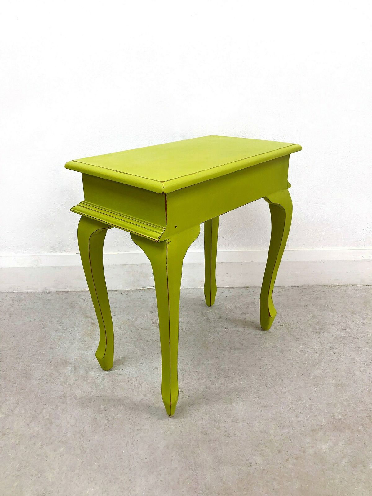 photo furniture Console Table. Green Console. Hand Painted Cabriole Leg Console. Hallway Table. Bedside Table. Dressing Table. Solid Mahogany.