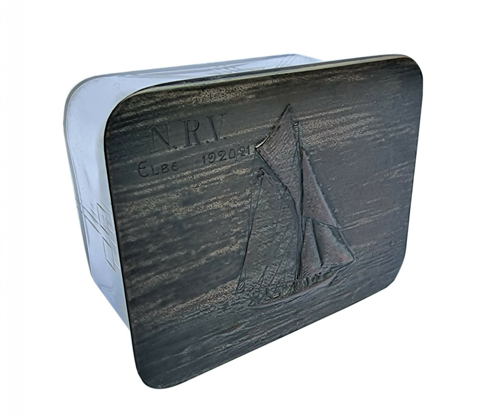 A Rare Early Competitive Sailing Presentation Box Which Is Of Nautical Interest And Made By W.M.F.