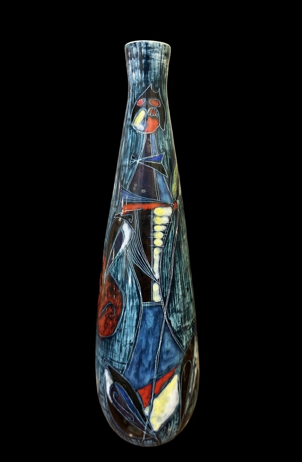 Midcentury Bottle Vase By Marcello Fantoni