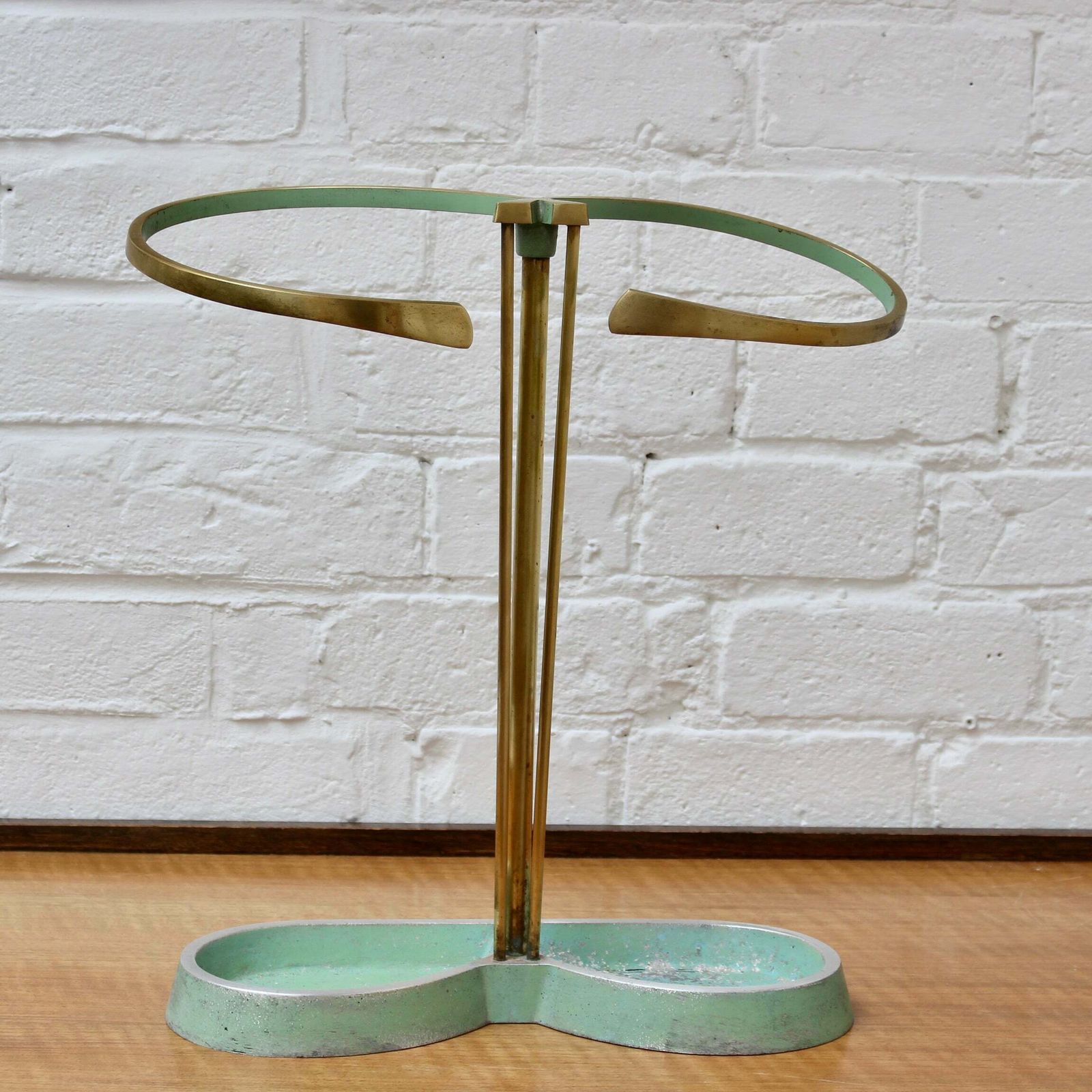 Mid Century Modern Brass Umbrella Stand Attributed To Artes H&H Seefried Steppach (Circa 1950s) photo furniture