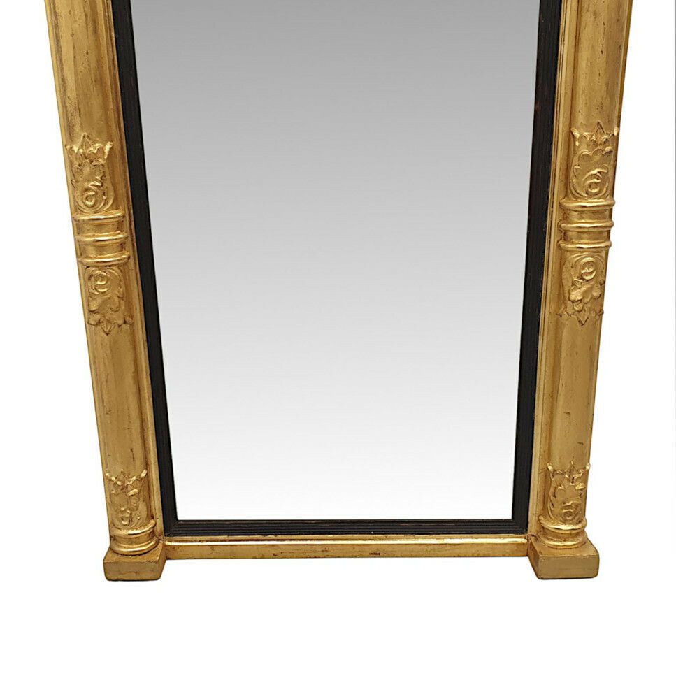 A Very Rare Early 19th Century William IV Giltwood Pier Mirror photo furniture