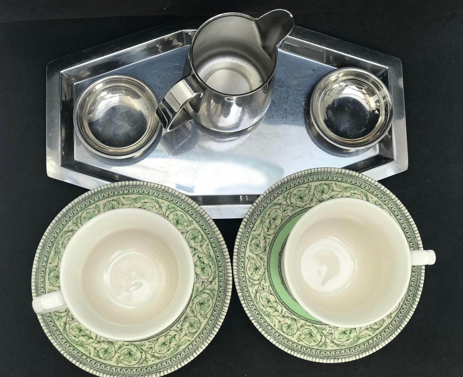 Breakfast Set For Two Cups Creamer Alessi Sugar Bowl Gift For Couple English Tea Set Gift For Friend English Tea Cup photo furniture