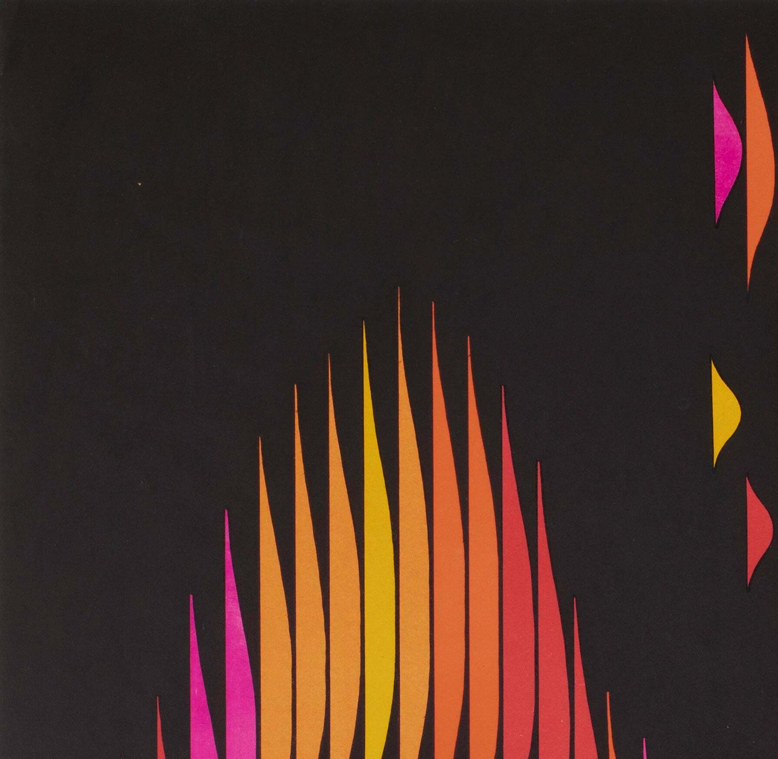 Warsaw Autumn 1970 Polish B1 Music Festival Poster, Hubert Hilscher photo for sale