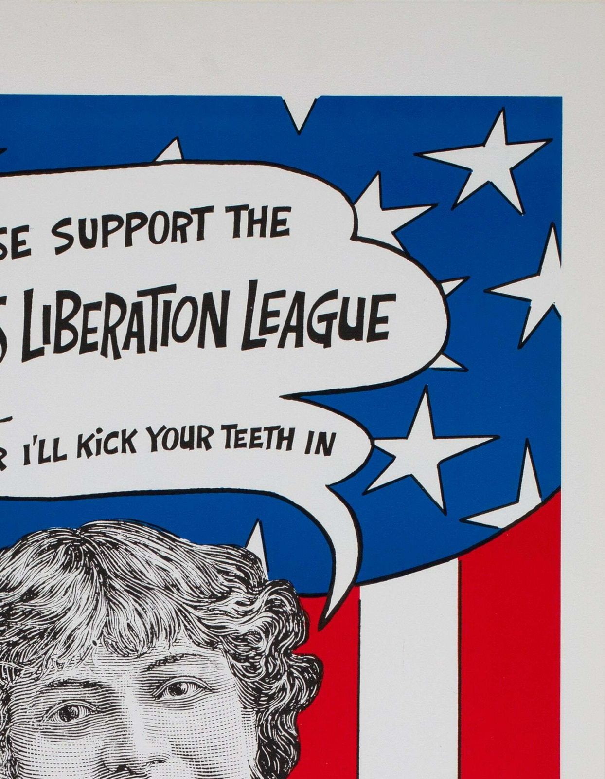Women's Lib Punch Your Teeth In 1970s American Political / Protest Poster photo 185.0