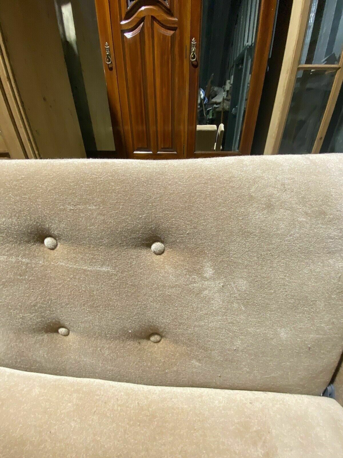 Mid Century Style Retro Large Three Seater Sofa   Fold Out Sofabed photo Furniture