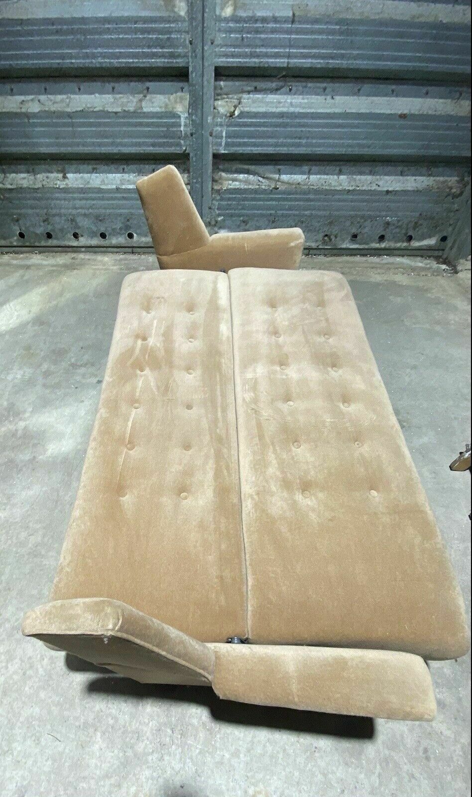 photo furniture Mid Century Style Retro Large Three Seater Sofa   Fold Out Sofabed