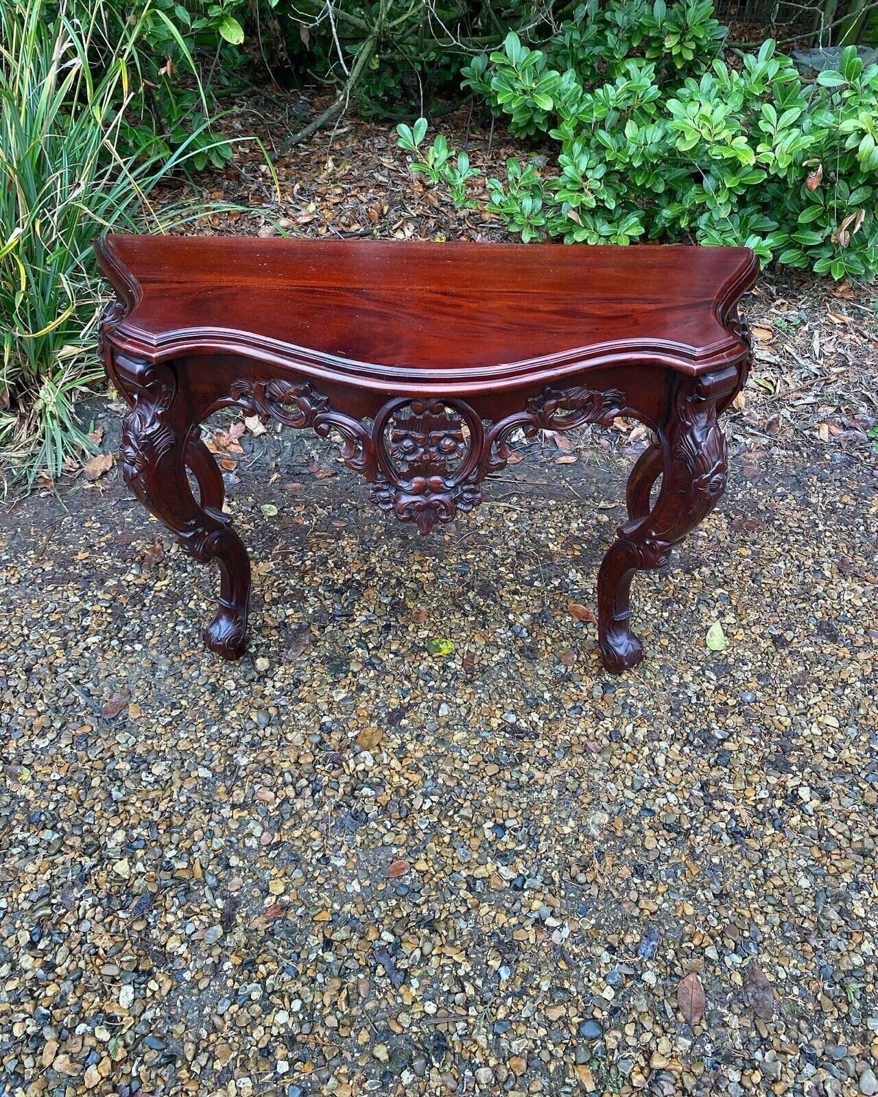 Vintage French Rococo Italian Washstand Hall Dressing Console Table photo Furniture