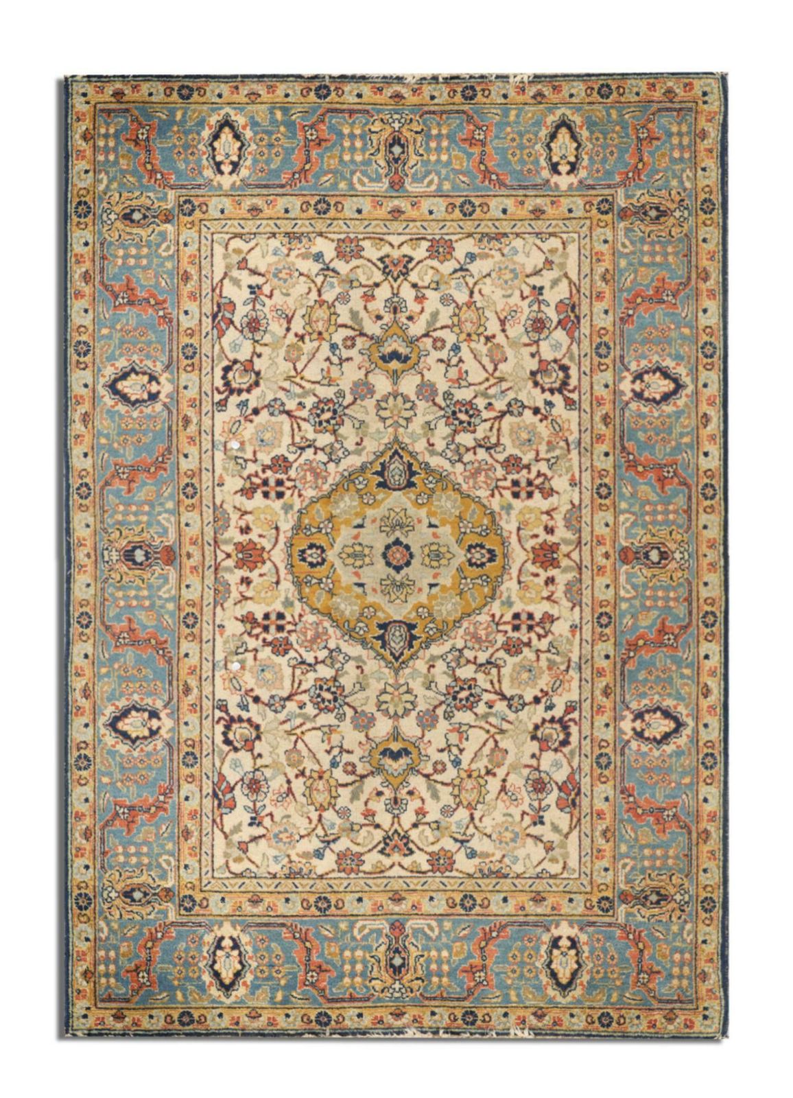 Antique Rug Cream Exclusive Handmade Carpet Decorative Area Rug photo Textiles