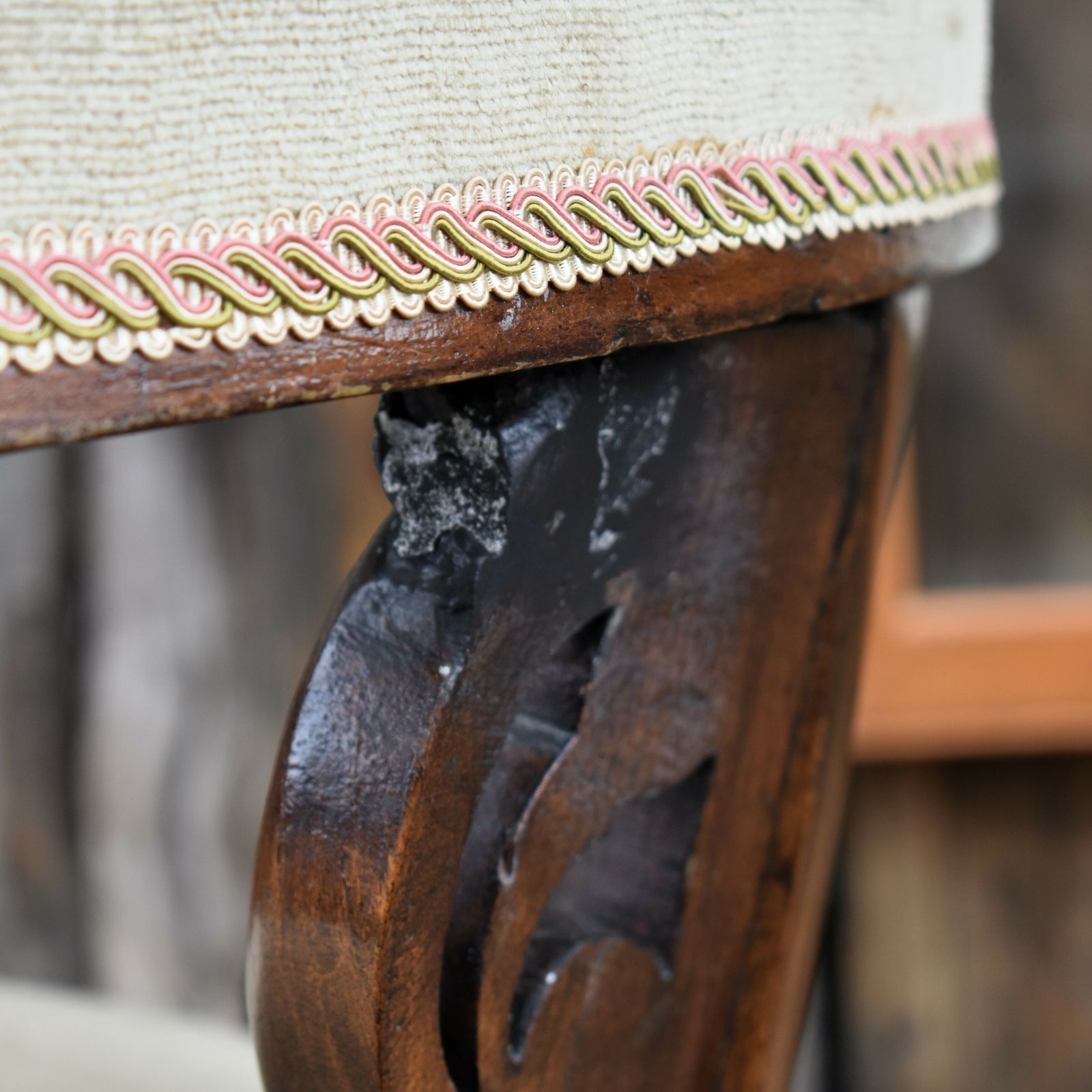 Antique Victorian Mahogany Cockfighting Horseshoe Library Statement Arm Chair photo vintage