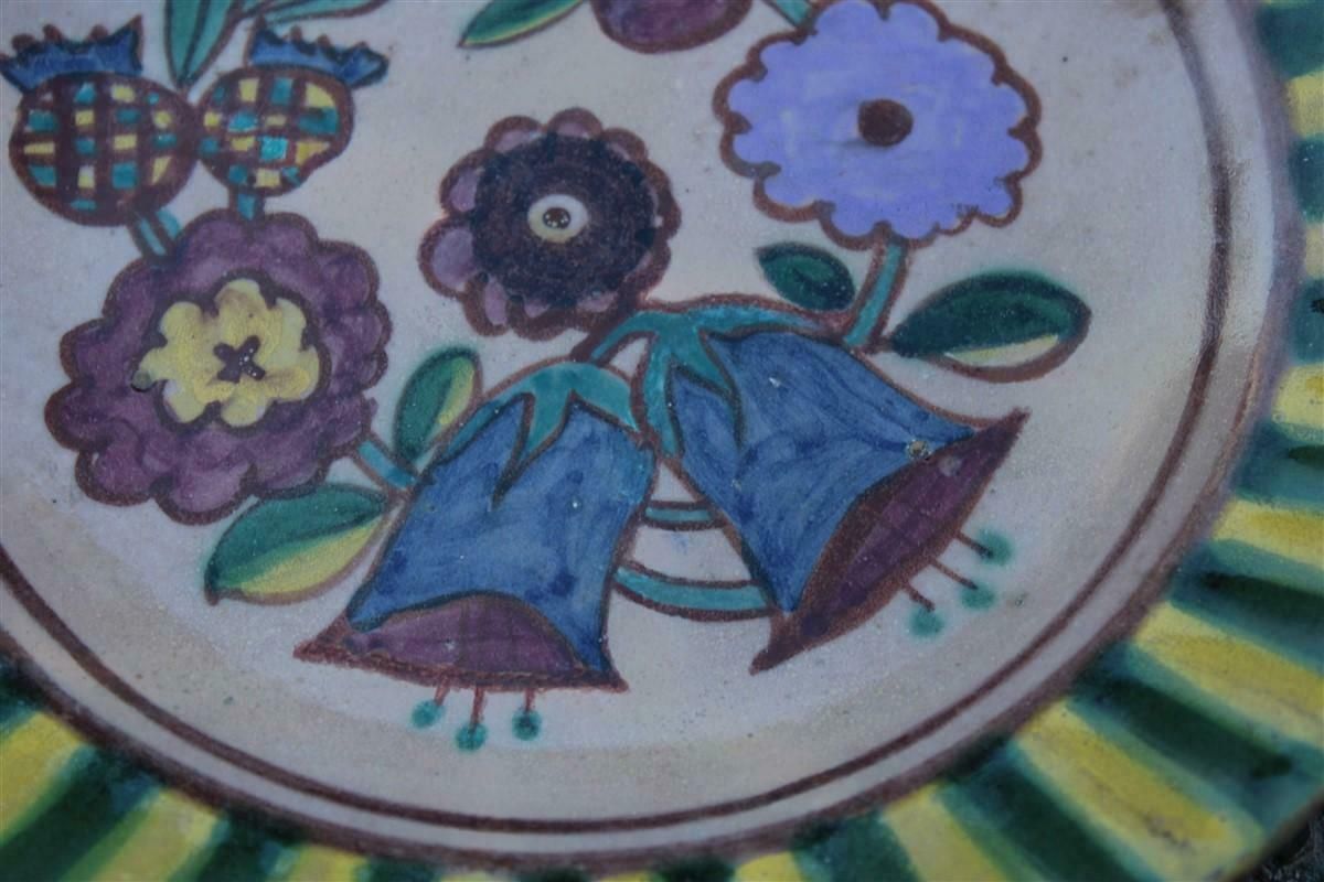 Rare Decorative Plate 1920 Ics Dolker Kowaliska Design Vietri Sul Mare photo for sale
