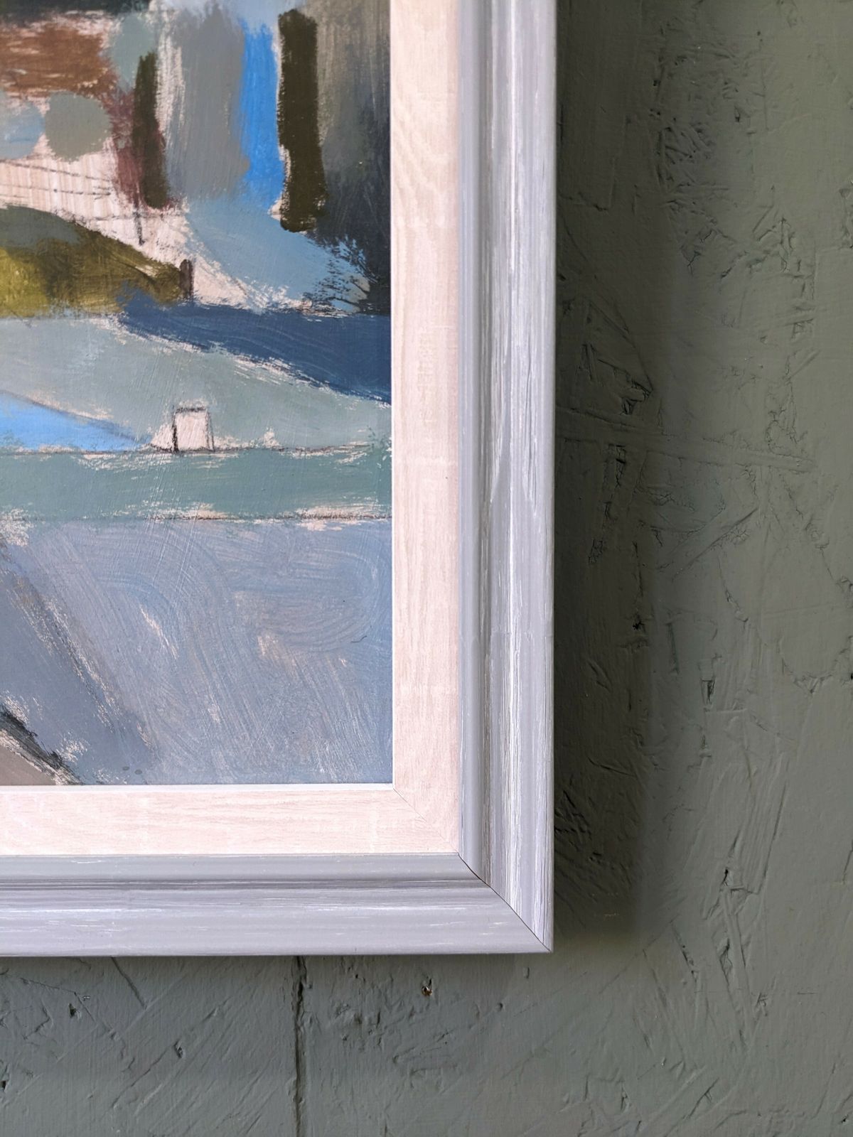 British Contemporary Framed Oil Painting, Ian Mood   Urban Landscape photo buy