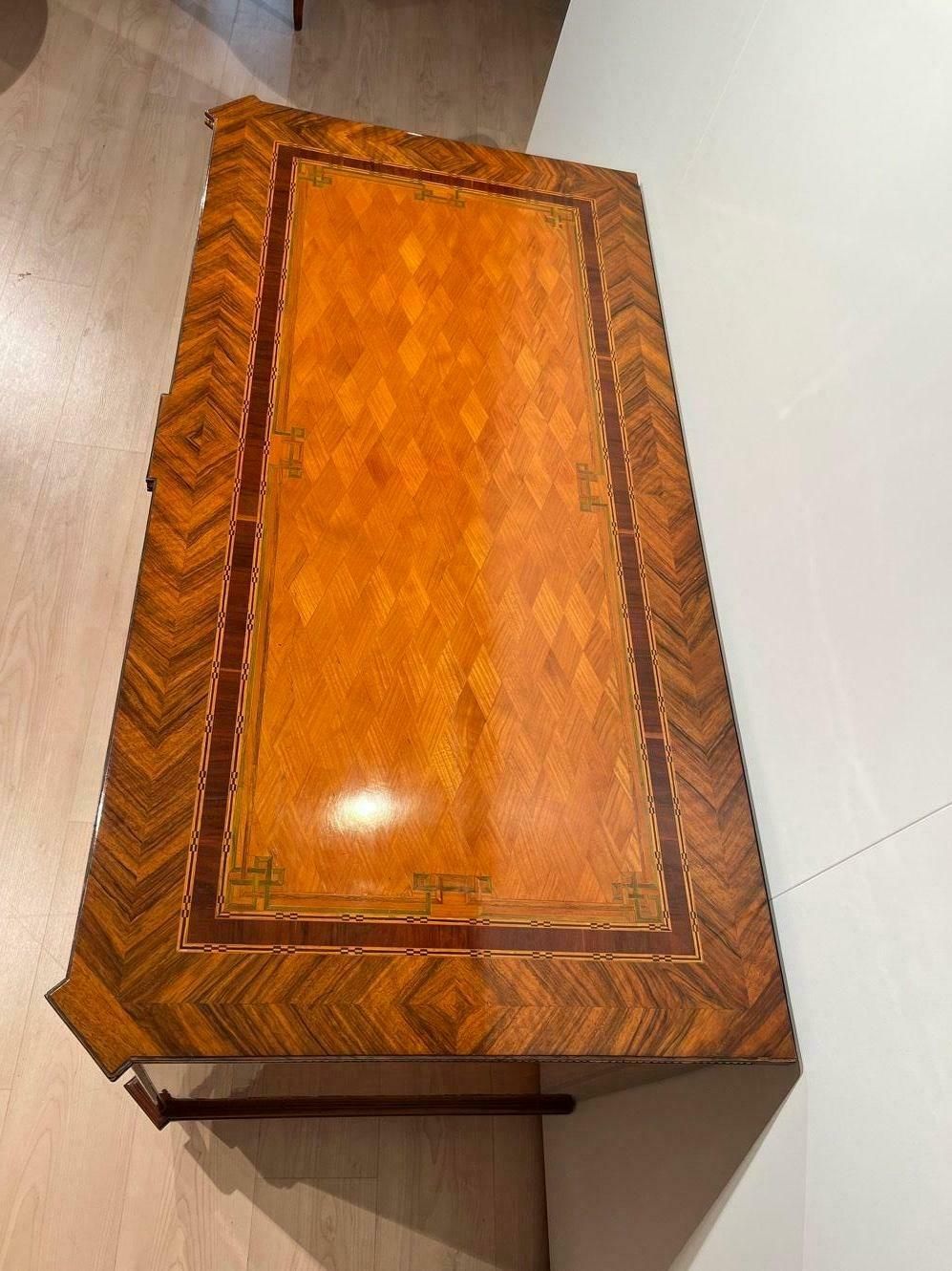 Louis XVI. Commode, Walnut Veneer, Inlays, Gold Plate, Austria/Vienna Circa 1790 photo 9977.28