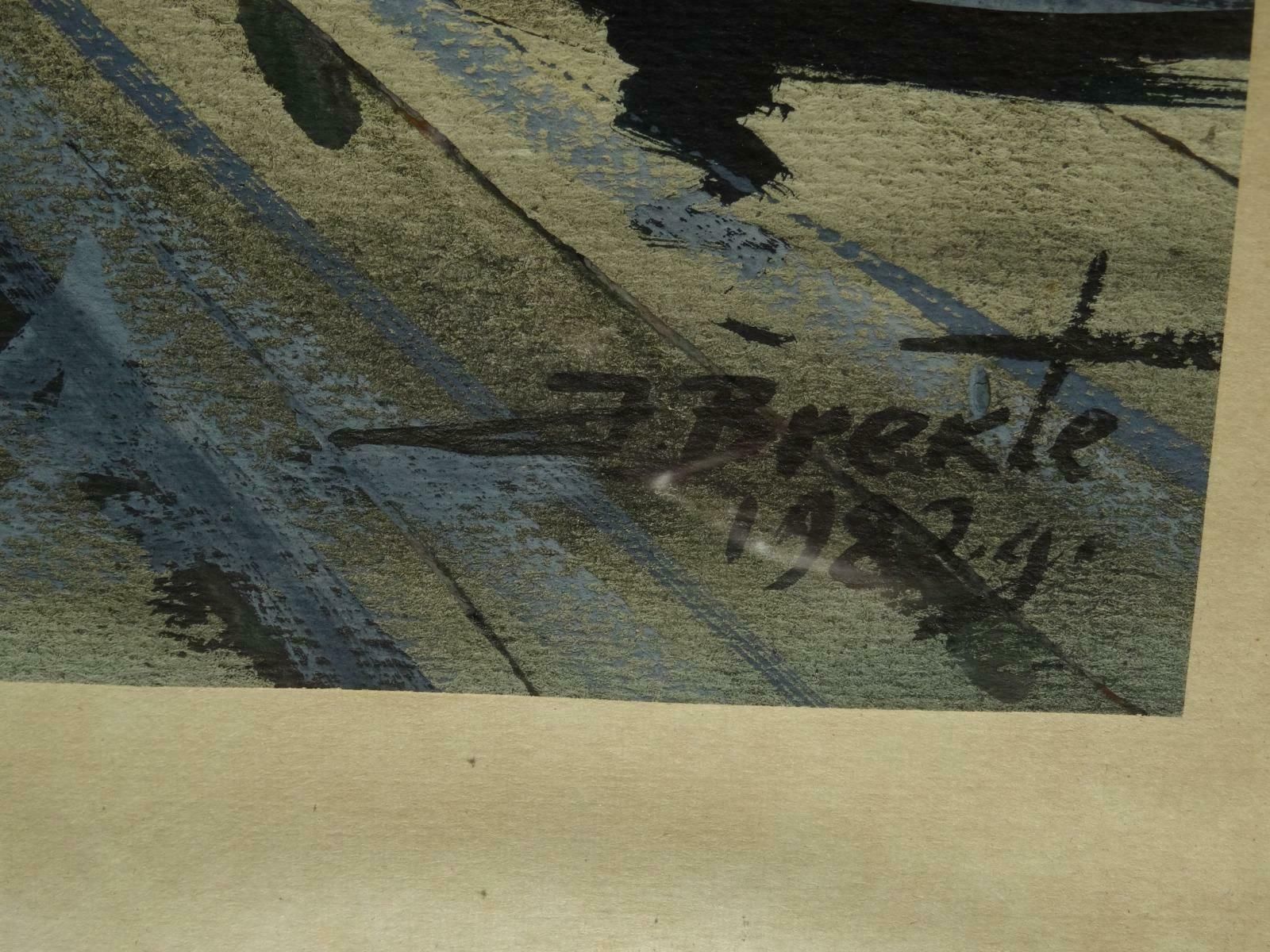 Janis Brekte Gates In The Old Town 1982, Paper, Watercolour, 61x28 Cm 1982 photo furniture